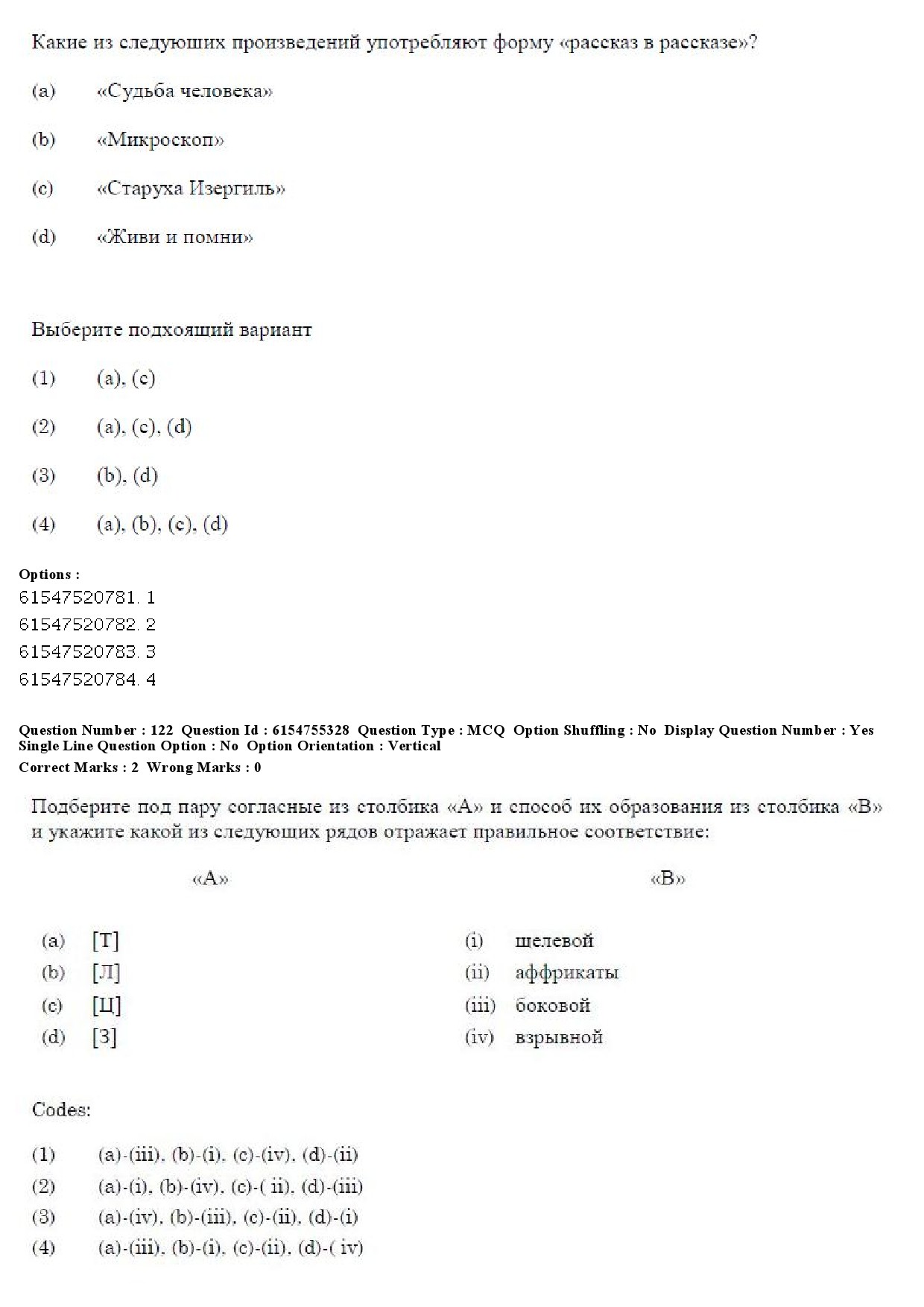 UGC NET Russian Question Paper December 2019 96