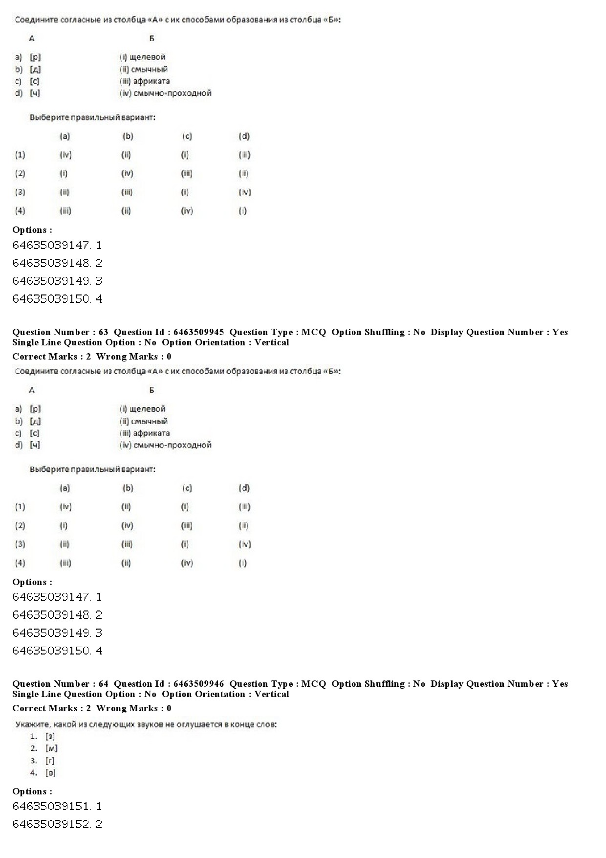 UGC NET Russian Question Paper June 2019 42