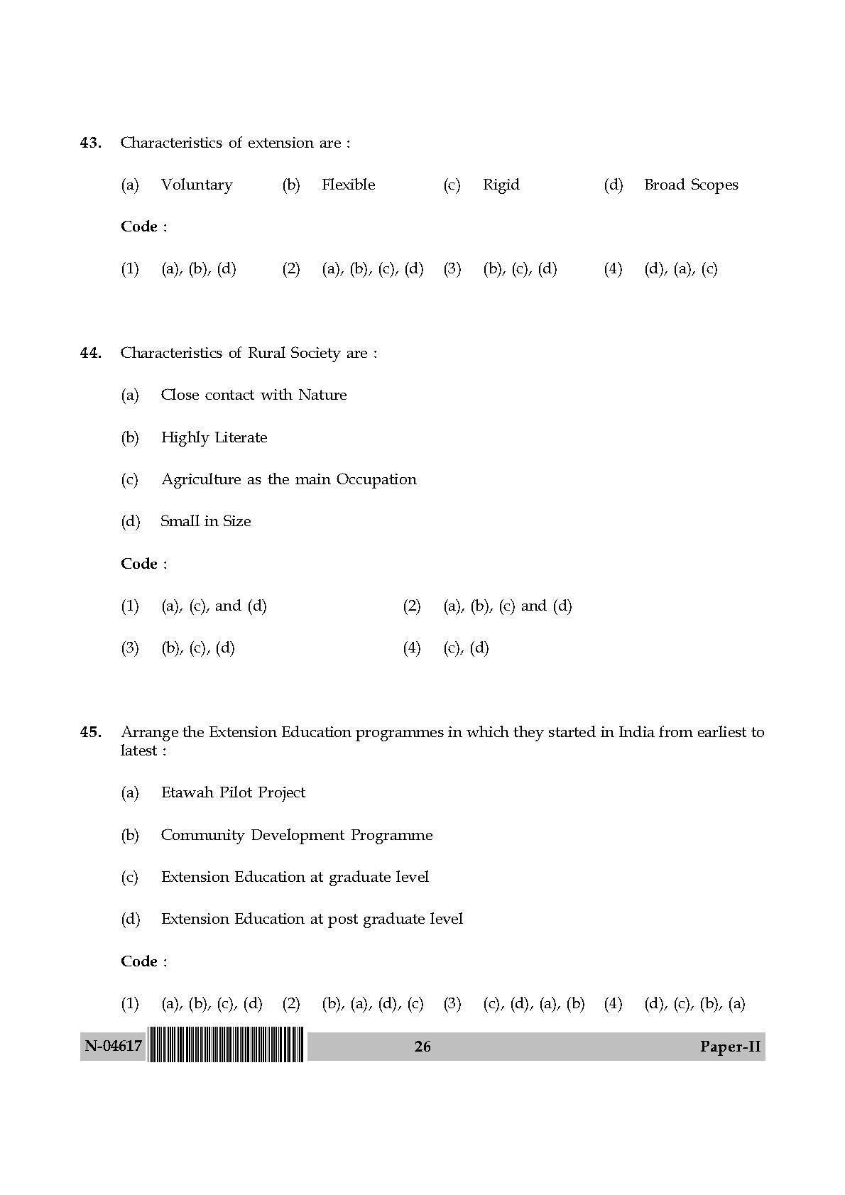 Adult Education Paper II November 2017 in English 14