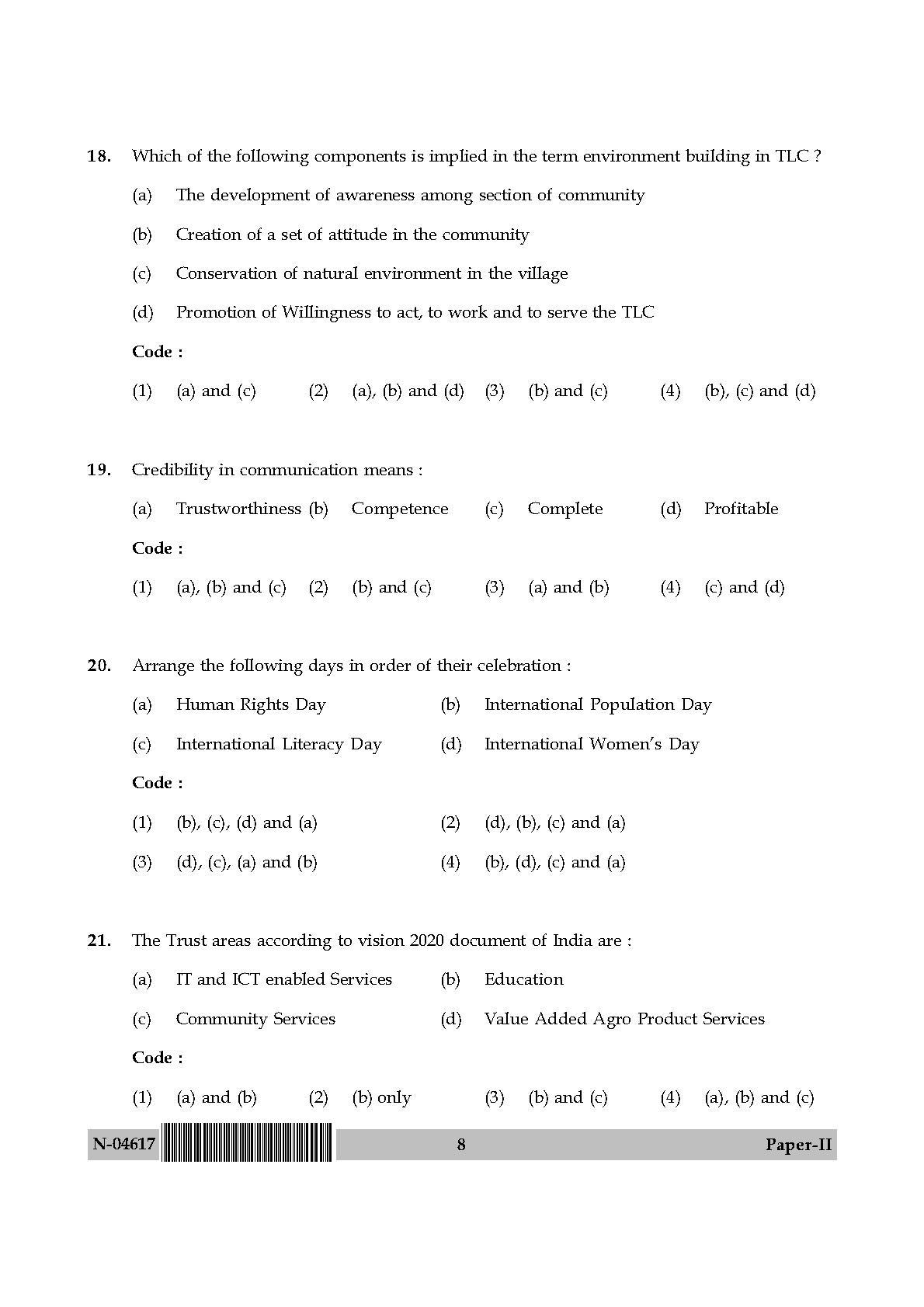 Adult Education Paper II November 2017 in English 5