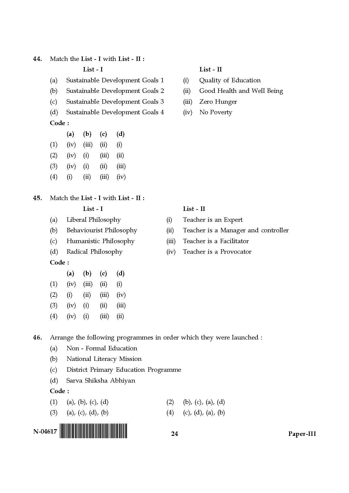 Adult Education Paper III November 2017 in English 13