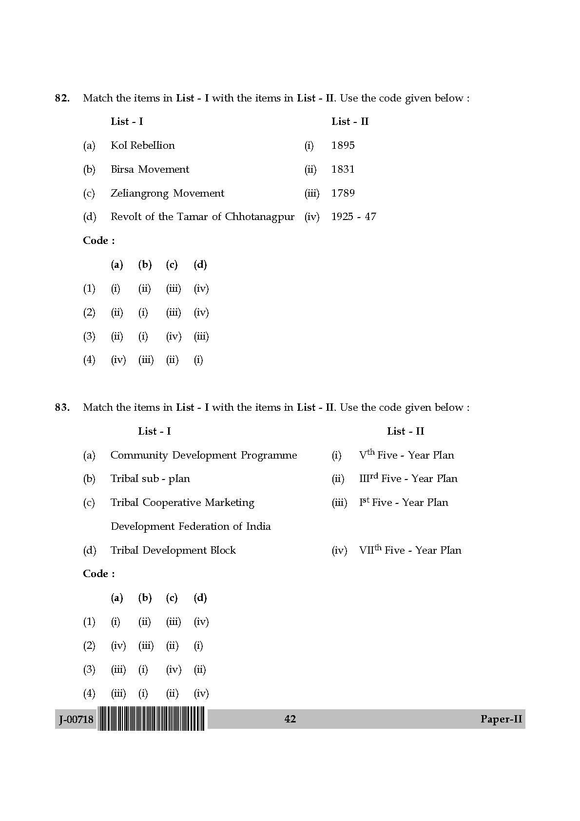 Anthropology Paper II July 2018 in English 22