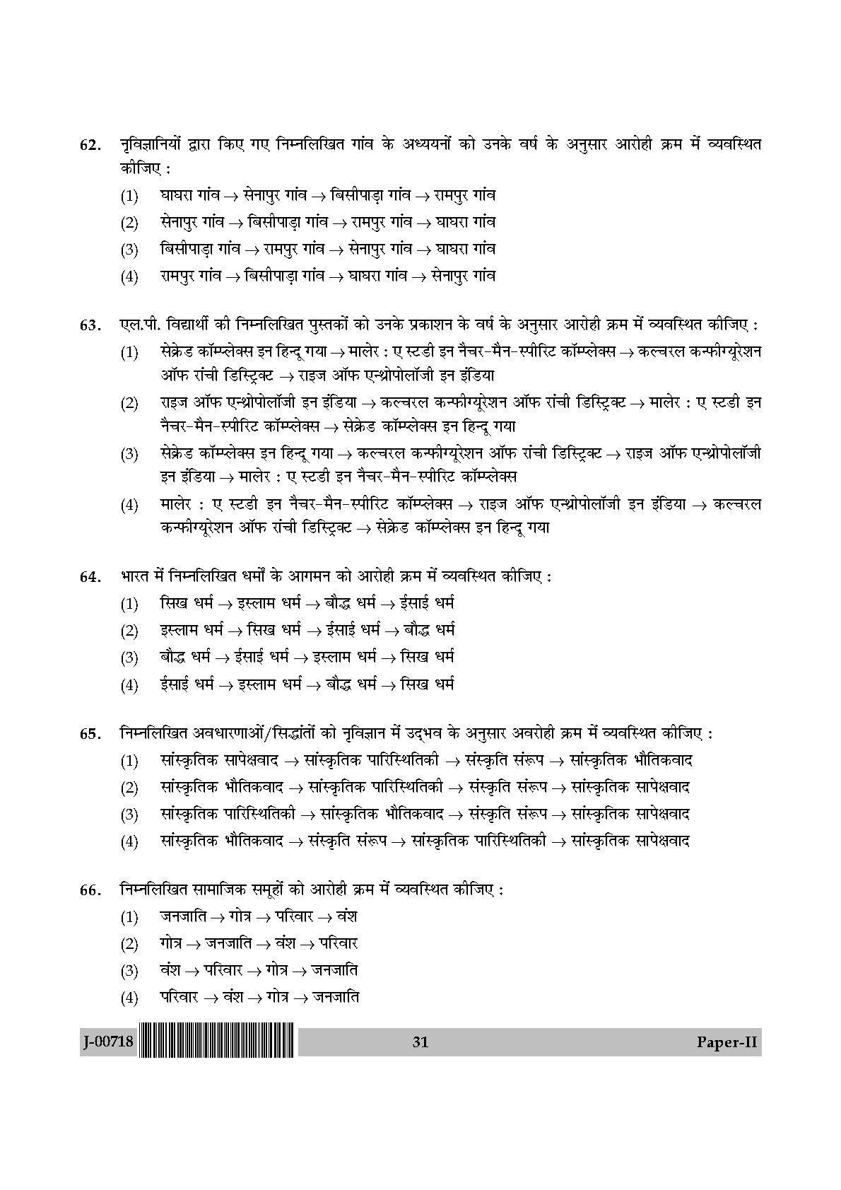 Anthropology Paper II July 2018 in Hindi 15