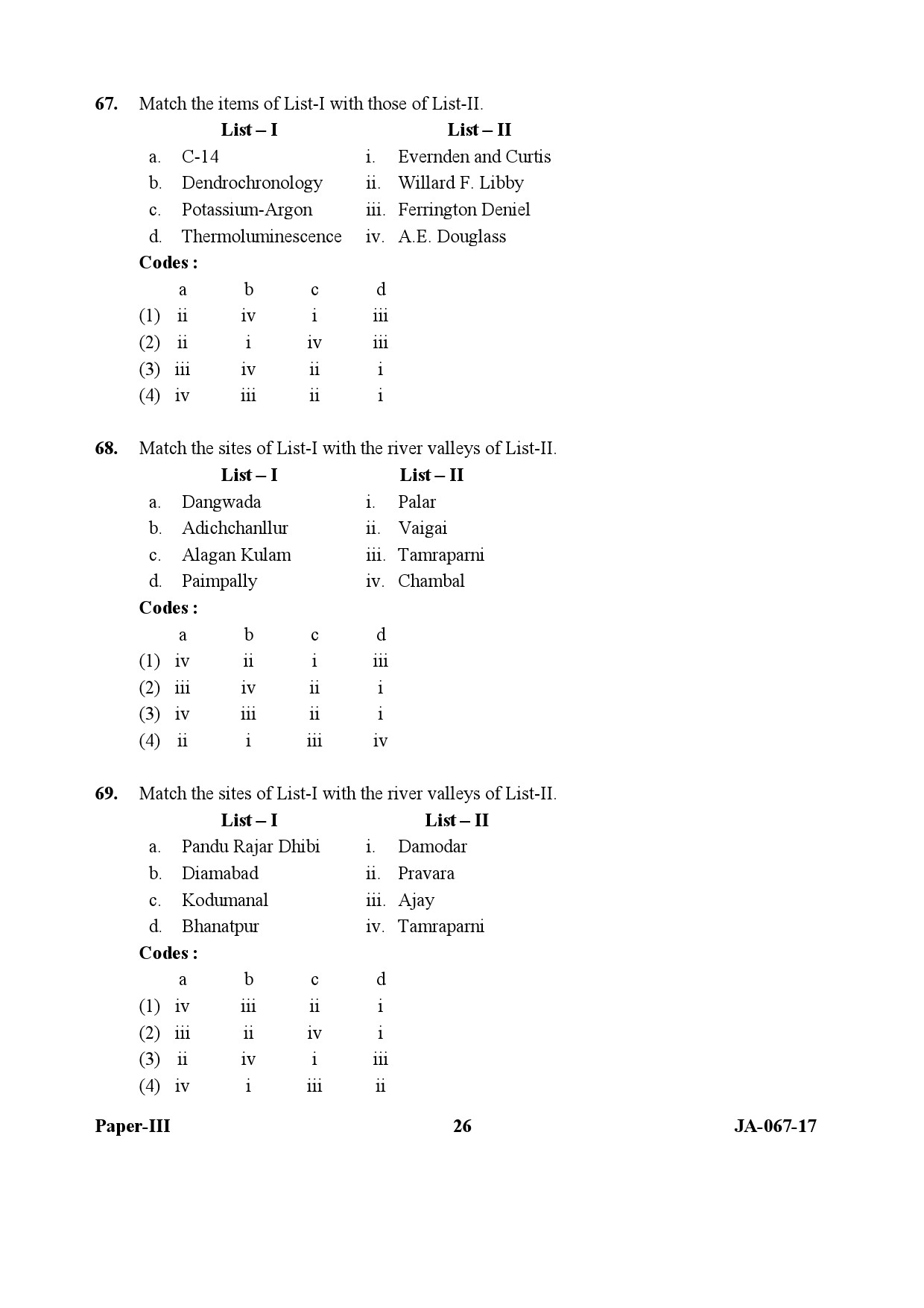 Archaeology Paper III January 2017 in English 14