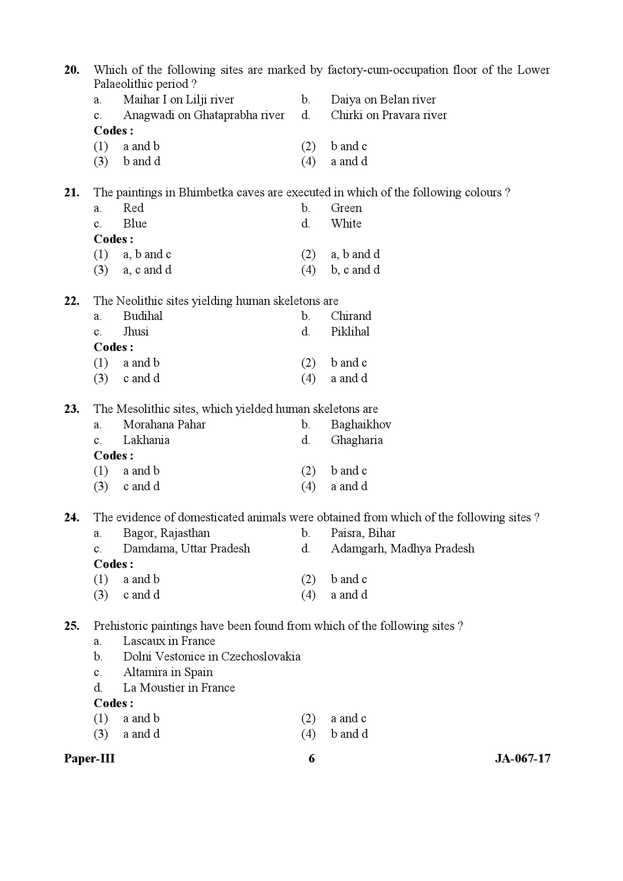 Archaeology Paper III January 2017 in English 4