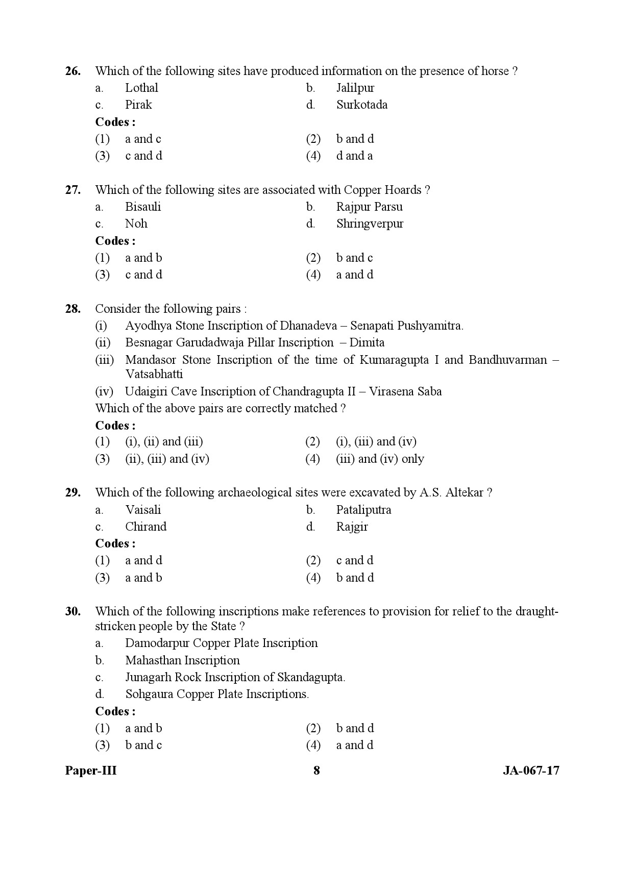 Archaeology Paper III January 2017 in English 5