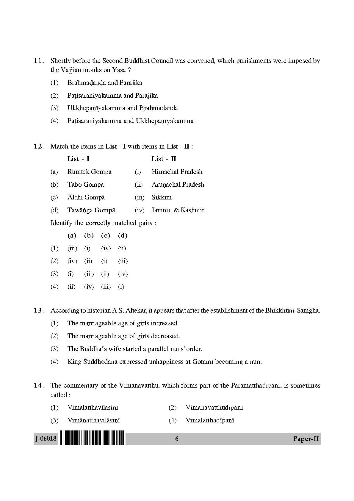 Buddhist Jaina Gandhian and Peace Studies Paper II July 2018 English 4