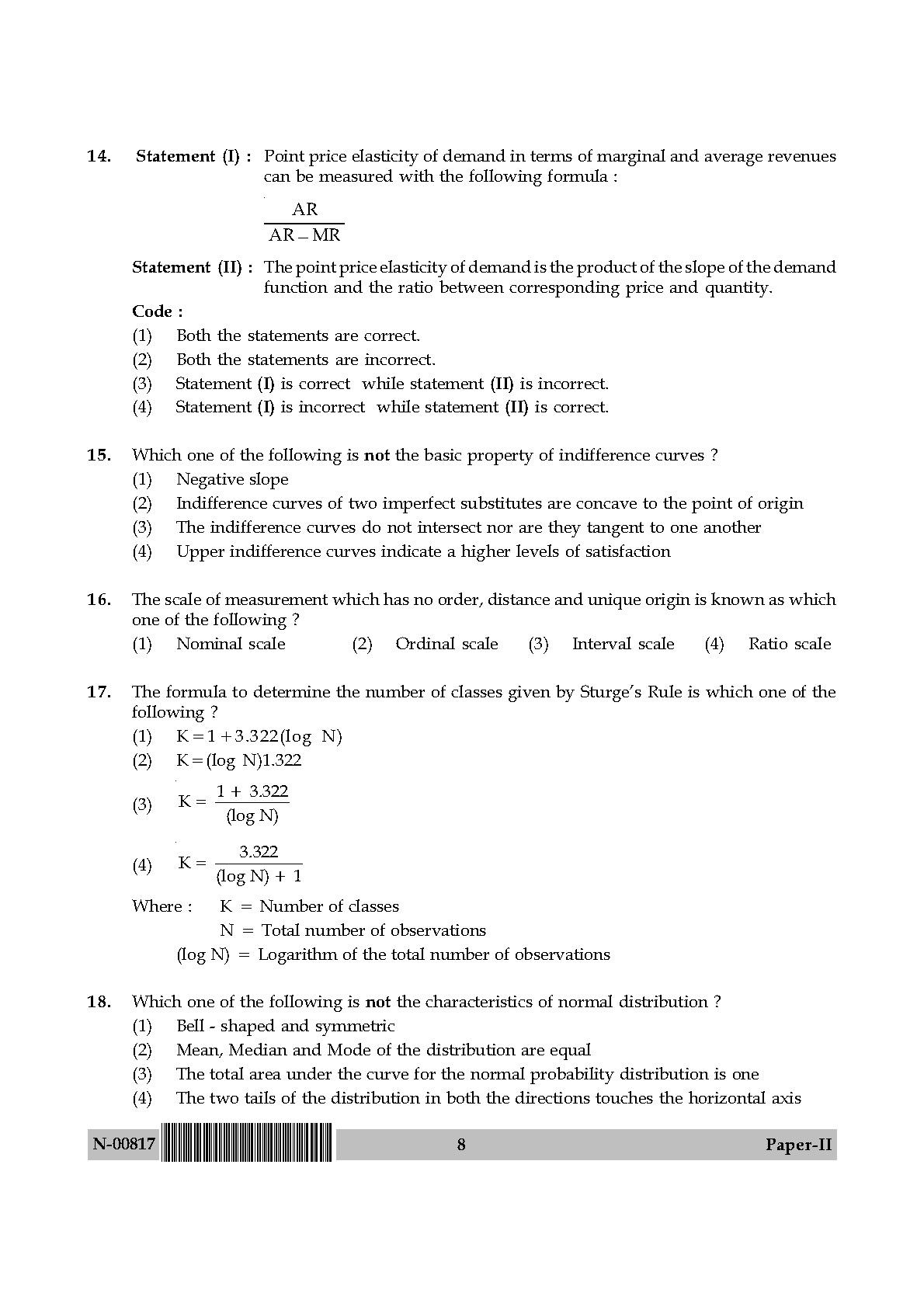 Commerce Paper II November 2017 in English 5