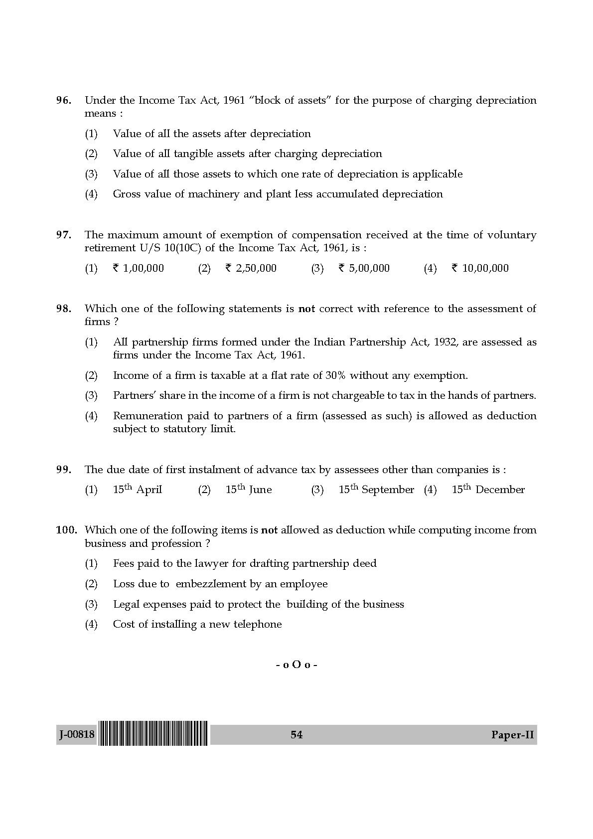 Commerce Question Paper II July 2018 in English 28