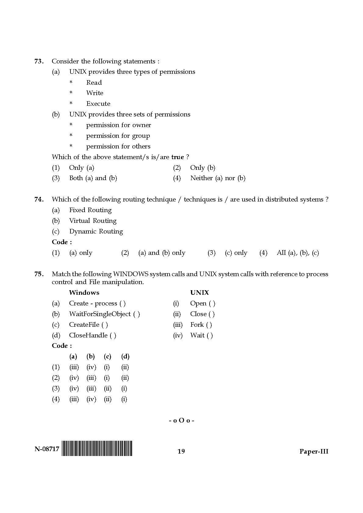 Computer Science and Applications Question Paper III November 2017 19