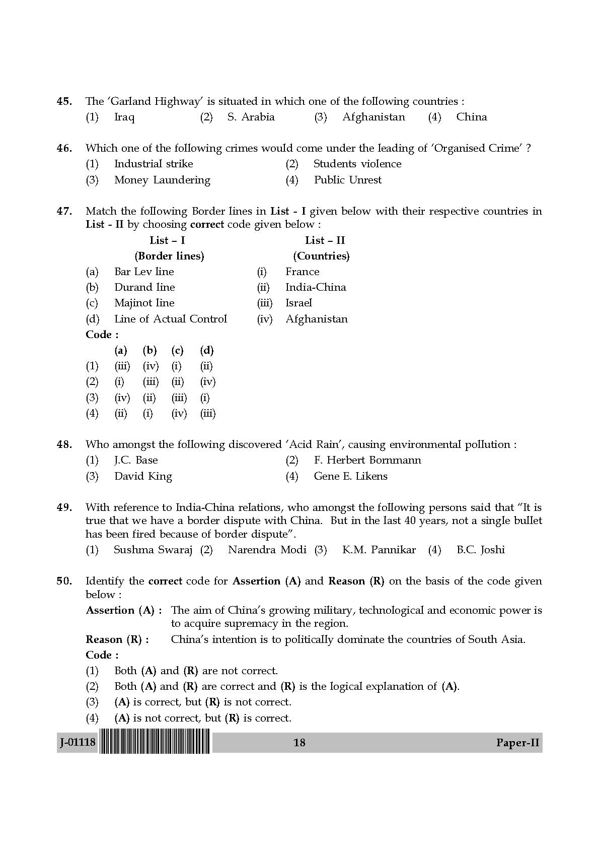 Defence and Strategic Studies Paper II July 2018 in English 10