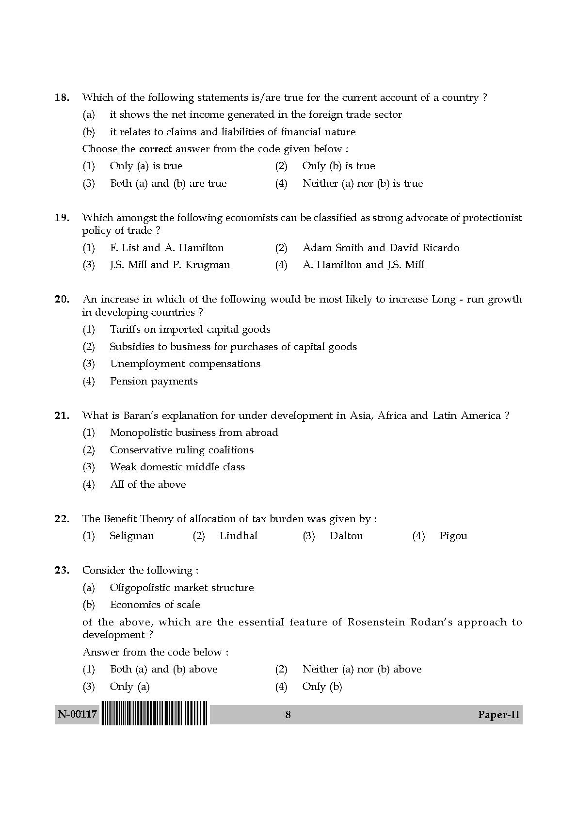 Economics Paper II November 2017 in English 5