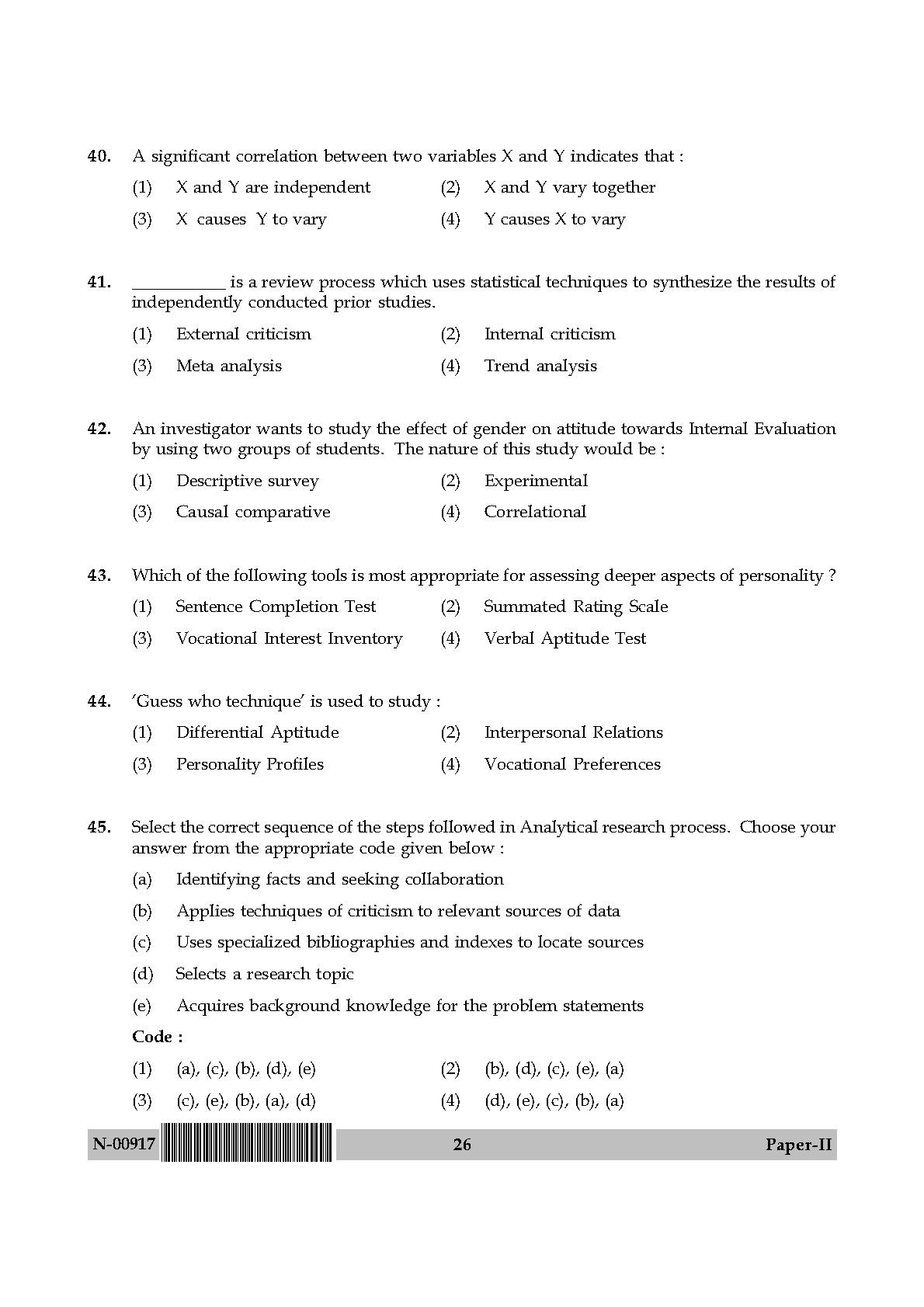 Education Paper II November 2017 in English 14