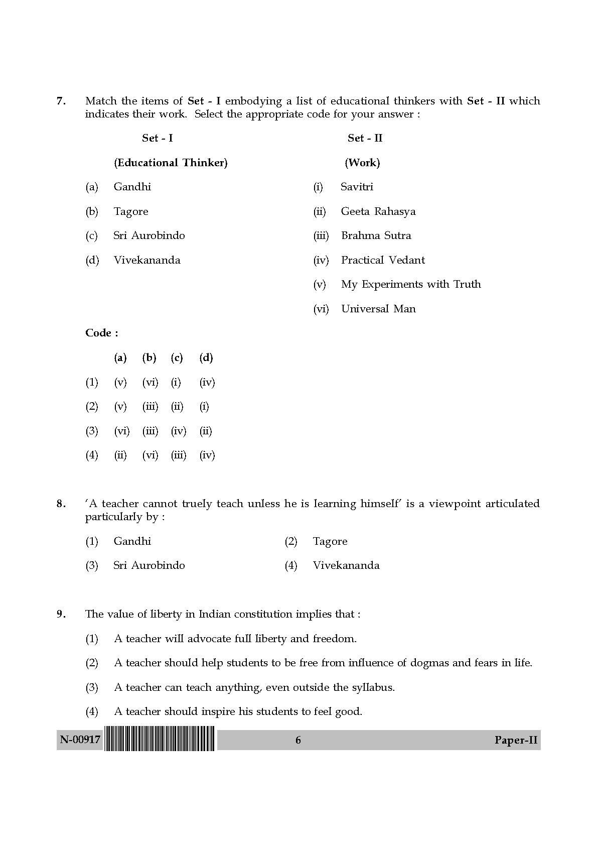 Education Paper II November 2017 in English 4