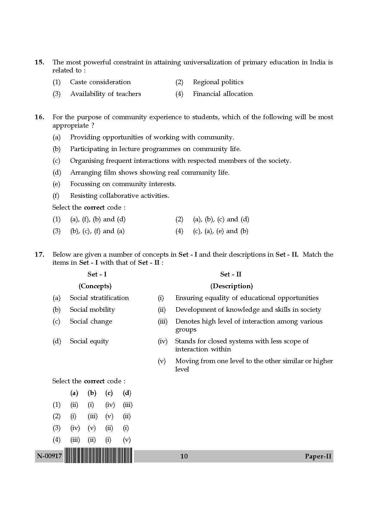 Education Paper II November 2017 in English 6