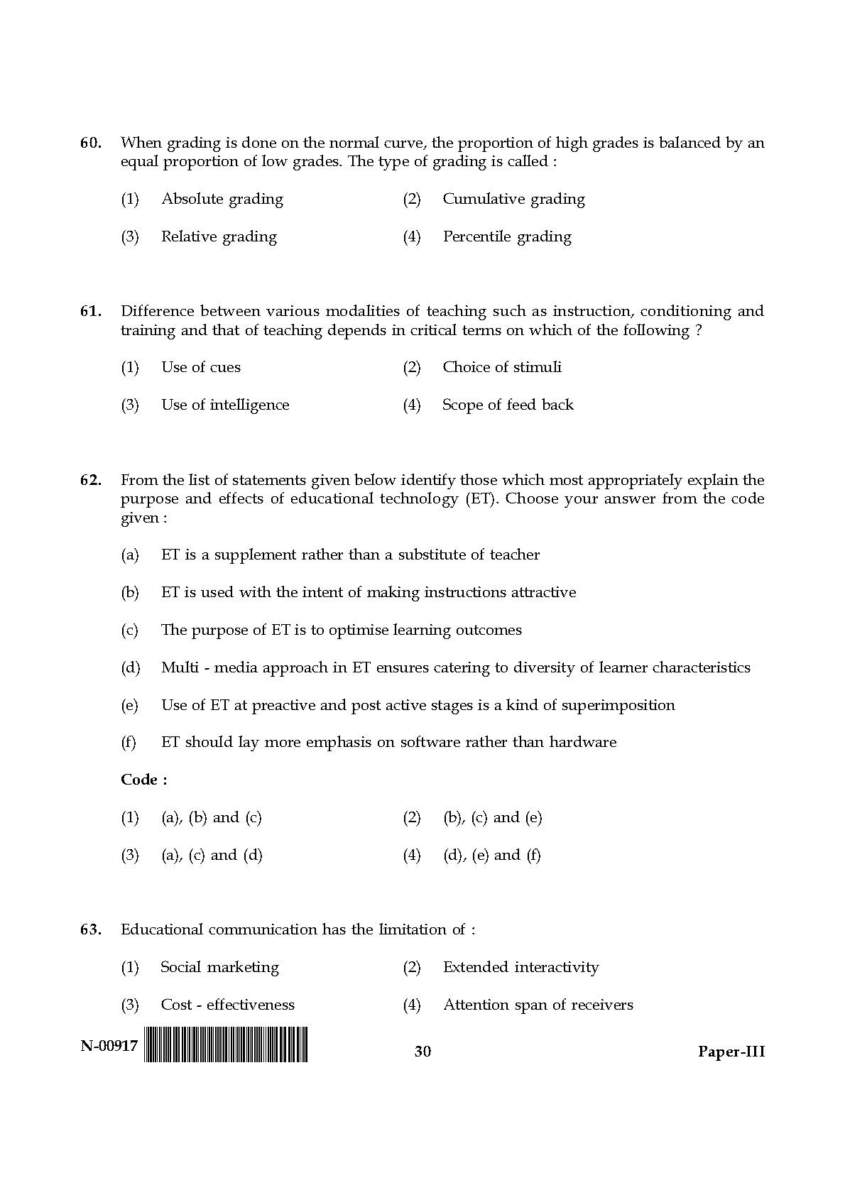 Education Paper III November 2017 in English 16