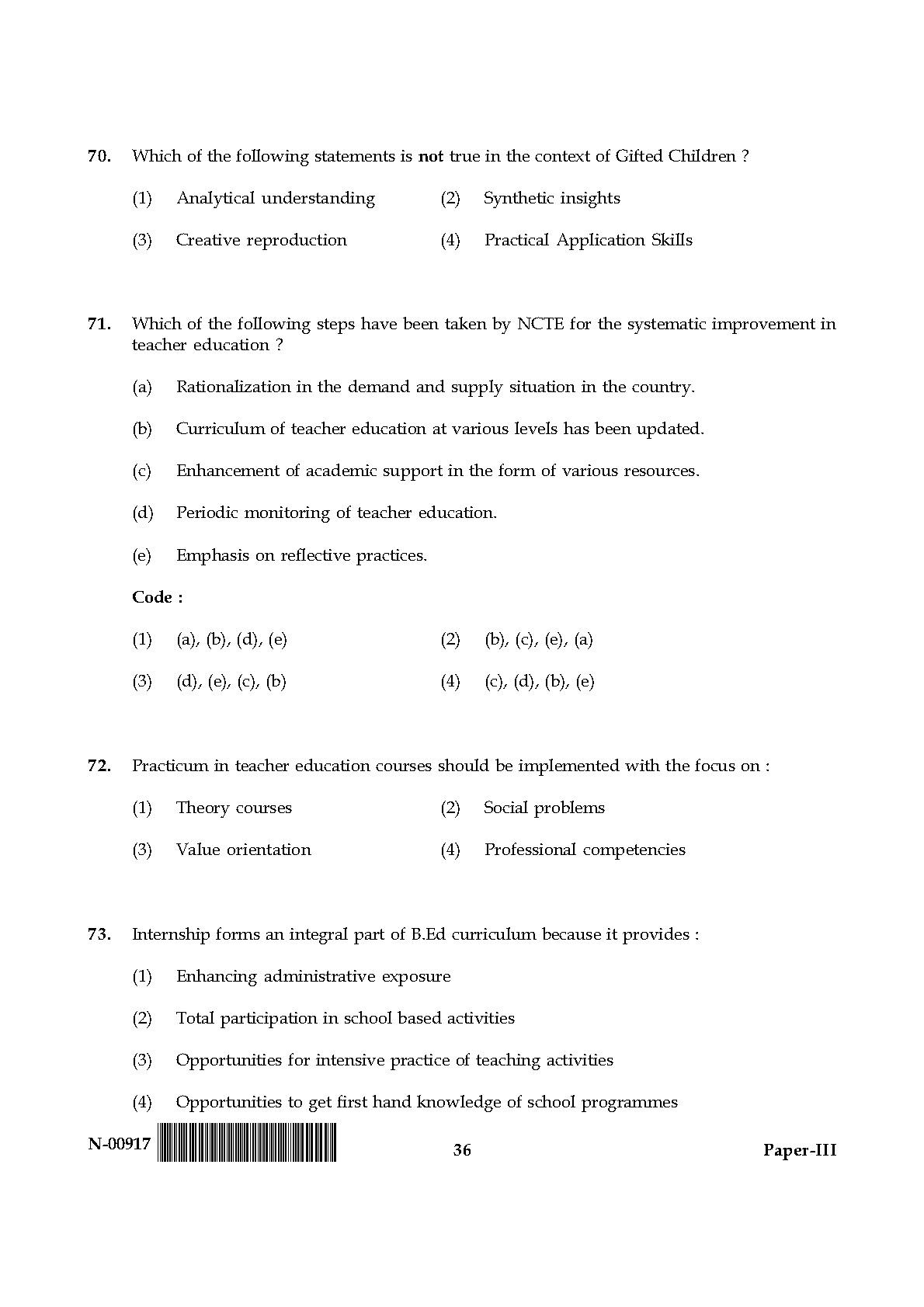 Education Paper III November 2017 in English 19