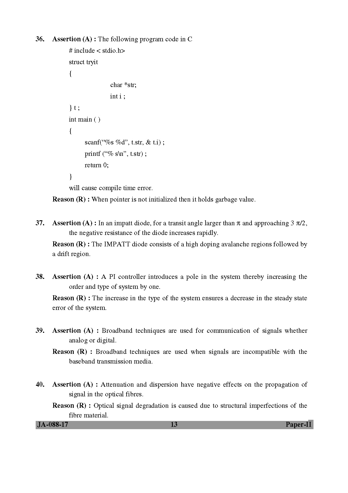 Electronic Science Question Paper Ii January 2017 Ugc Net Previous Question Papers