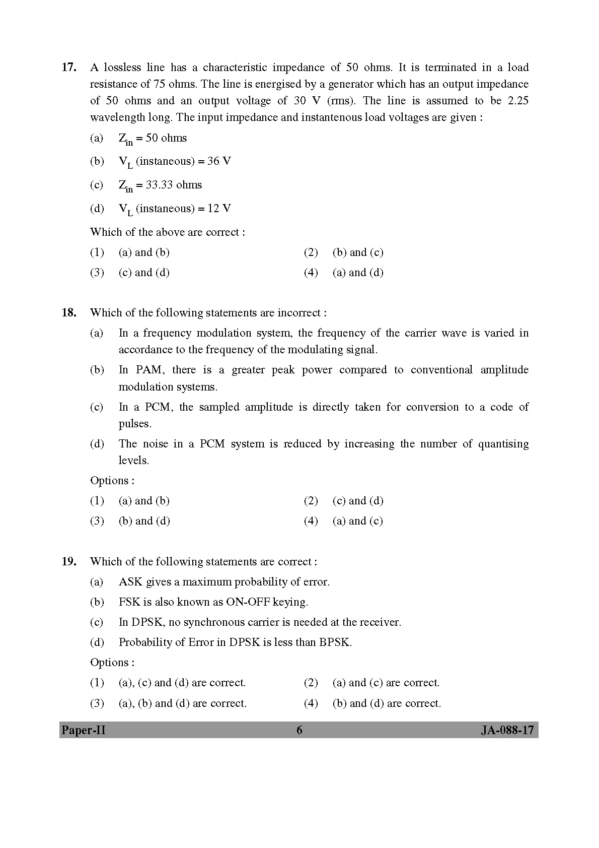 Electronic Science Question Paper II January 2017 6