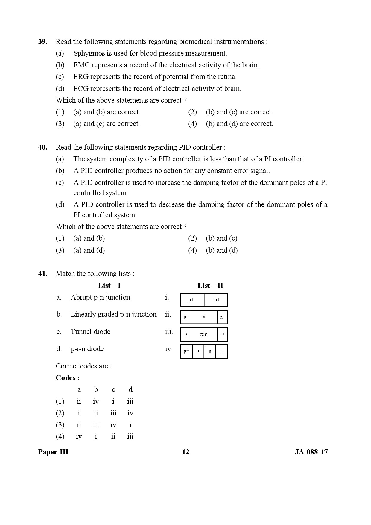 Electronic Science Question Paper III January 2017-UGC NET Previous ...