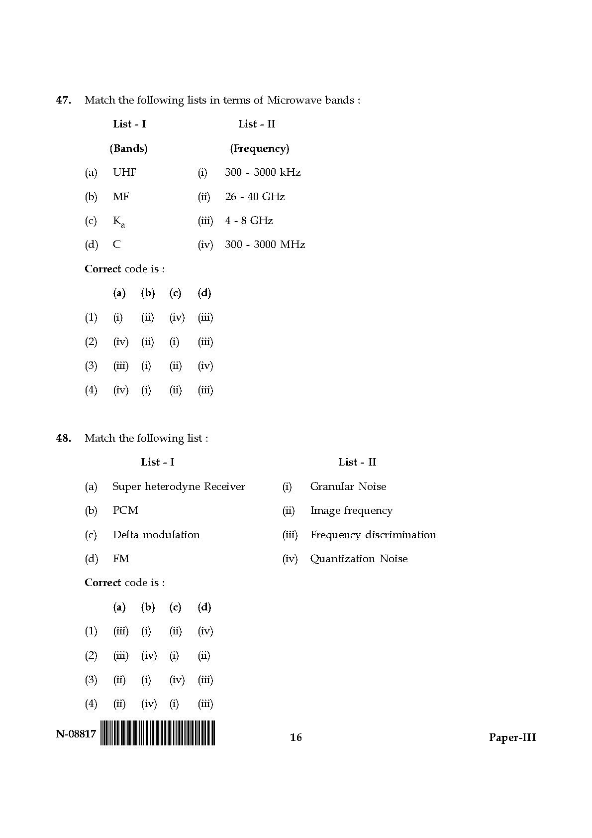 Electronic Science Question Paper III November 2017 16