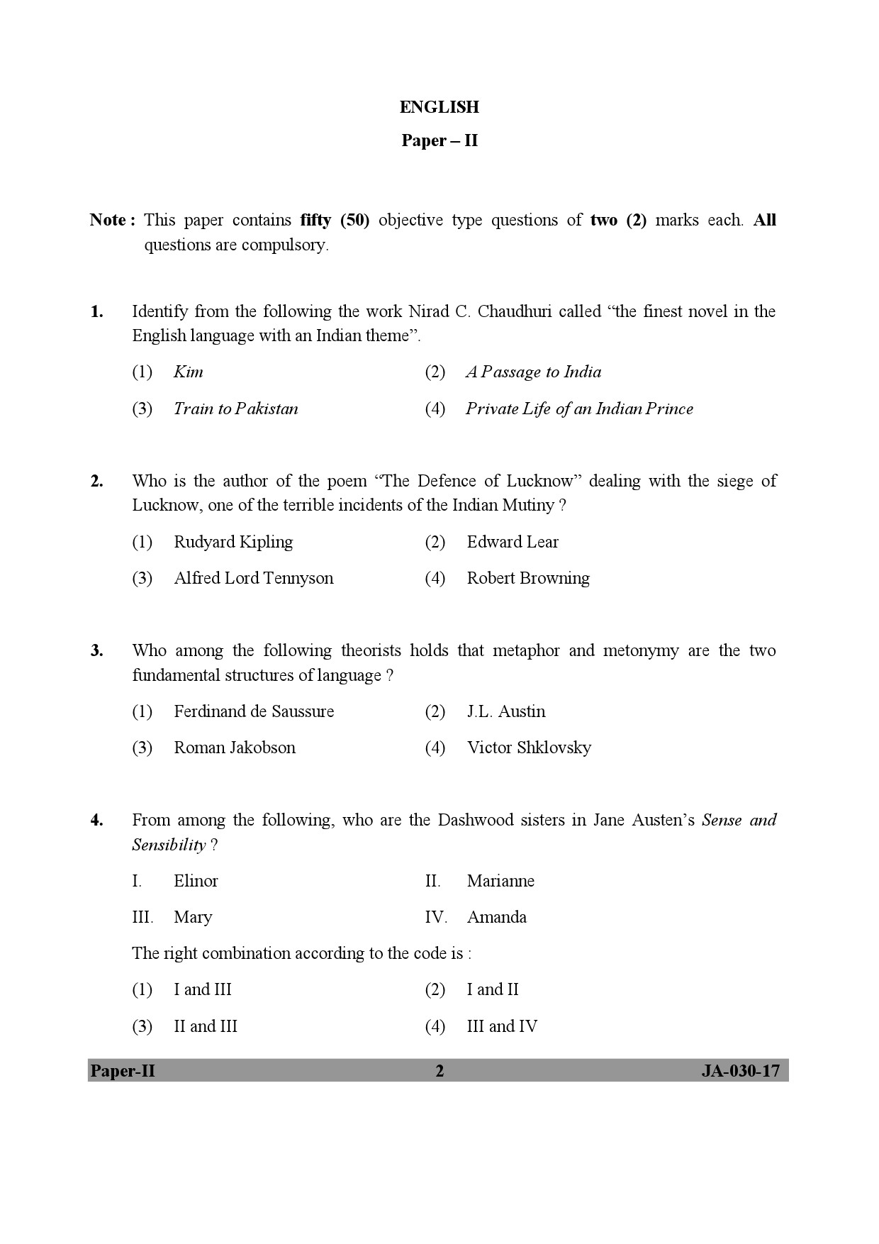 english-question-paper-ii-january-2017-ugc-net-previous-question-papers