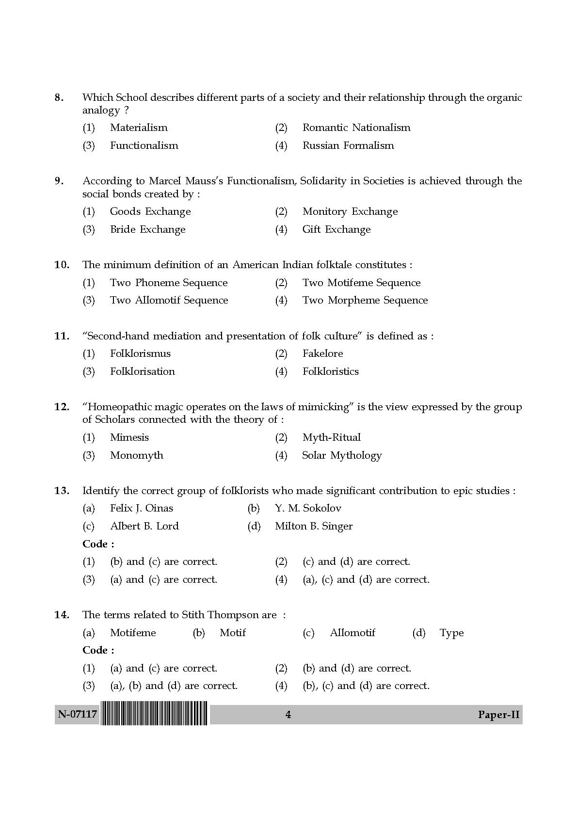 Folk Literature Paper II November 2017 in English 3