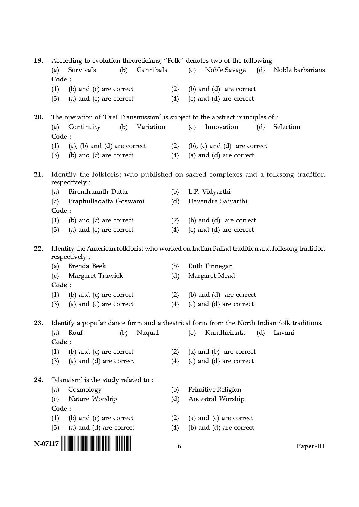 Folk Literature Paper III November 2017 in English 4