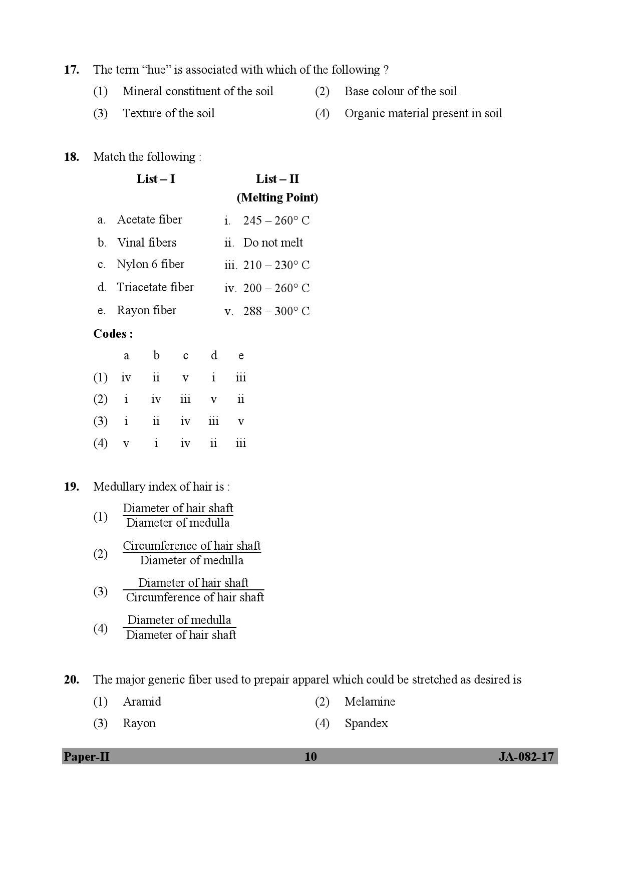 Forensic Science Paper II January 2017 in English 6