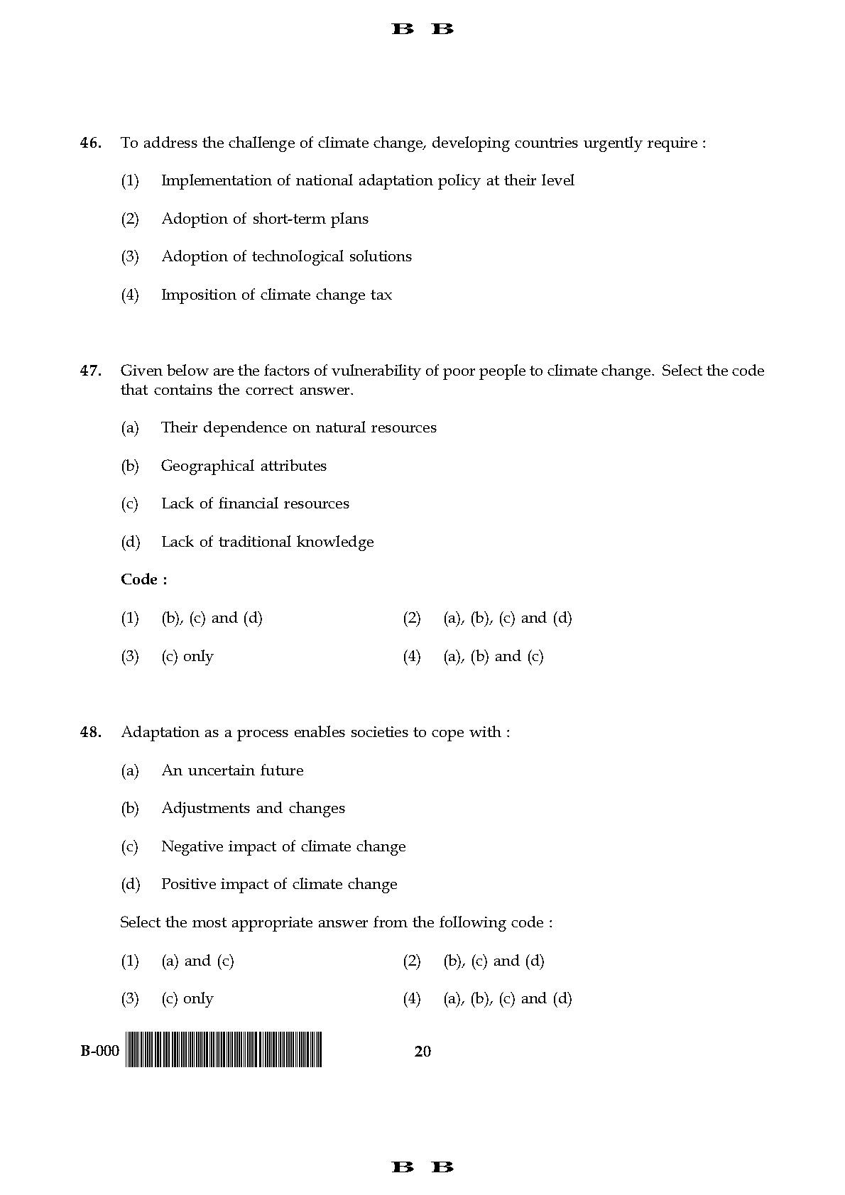 General Paper I Set B November 2017 in English 11