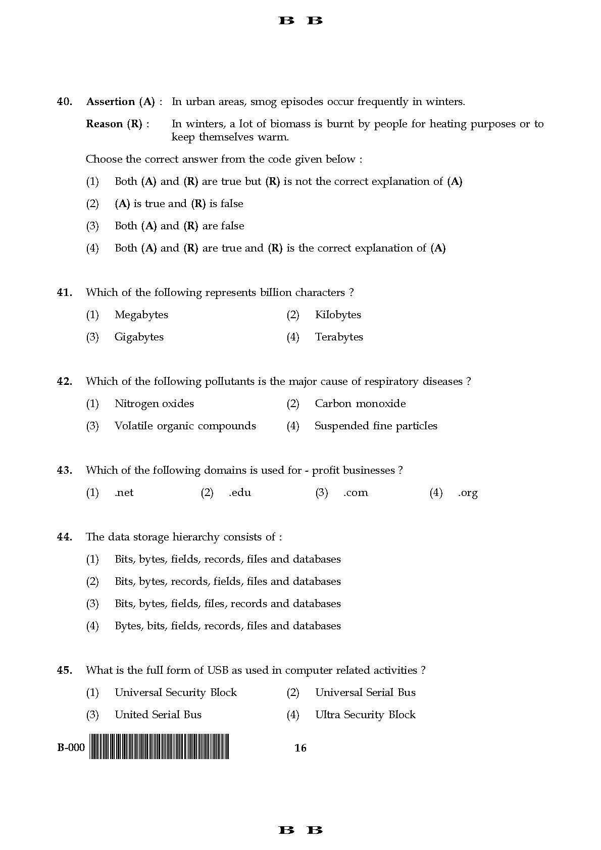 General Paper I Set B November 2017 in English 9