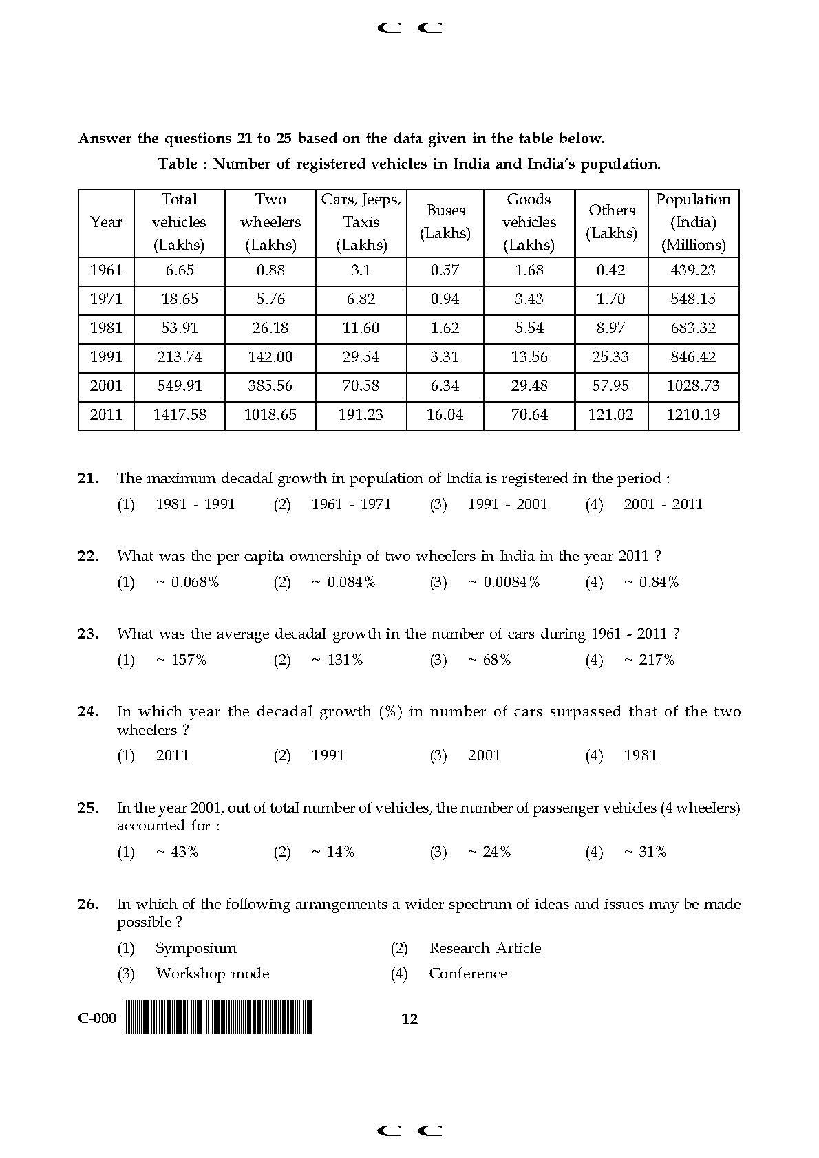 General Paper I Set C November 2017 in English 7