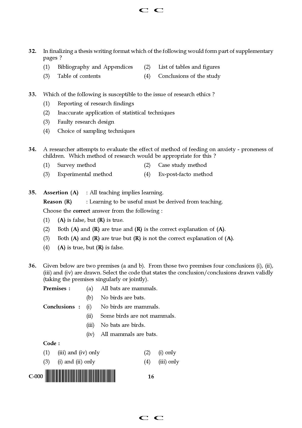 General Paper I Set C November 2017 in English 9