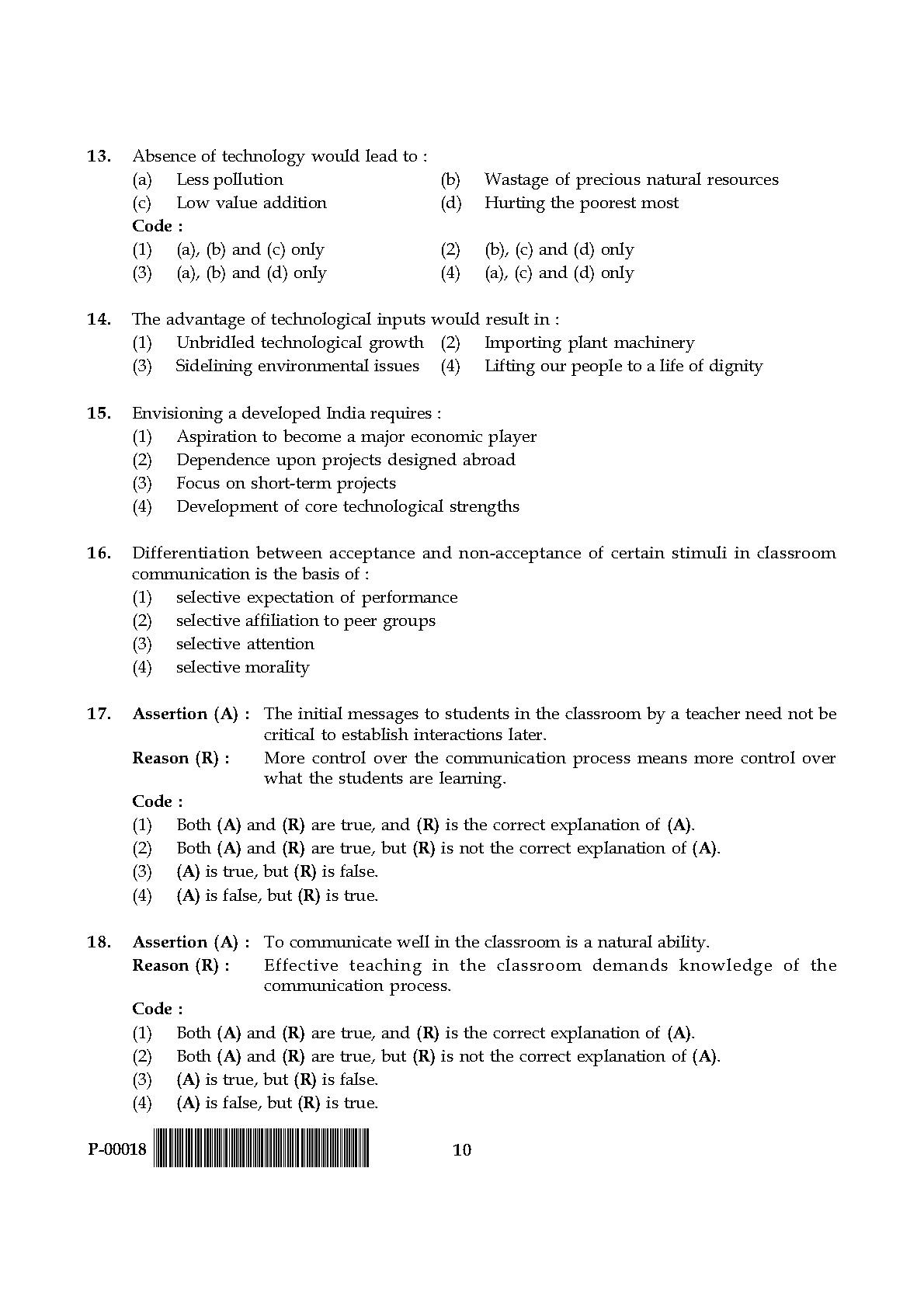 General Paper I Set P July 2018 in English 6