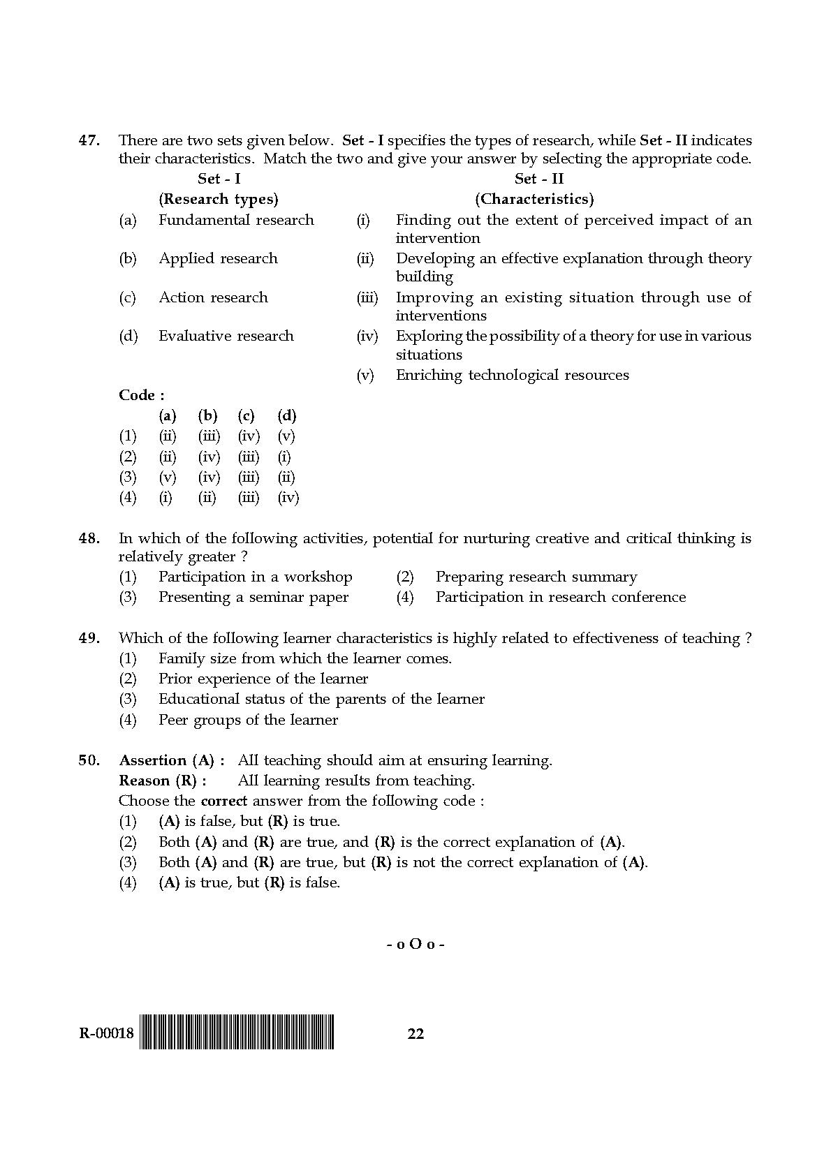 General Paper I Set R July 2018 in English 12