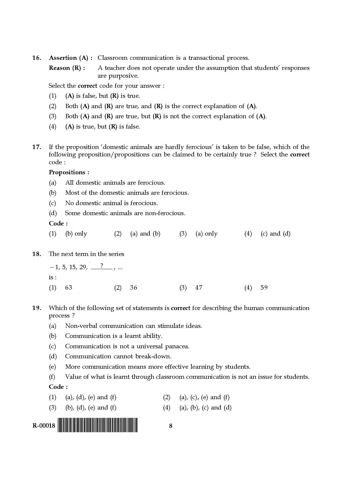 General Paper I Set R July 2018 in English 5