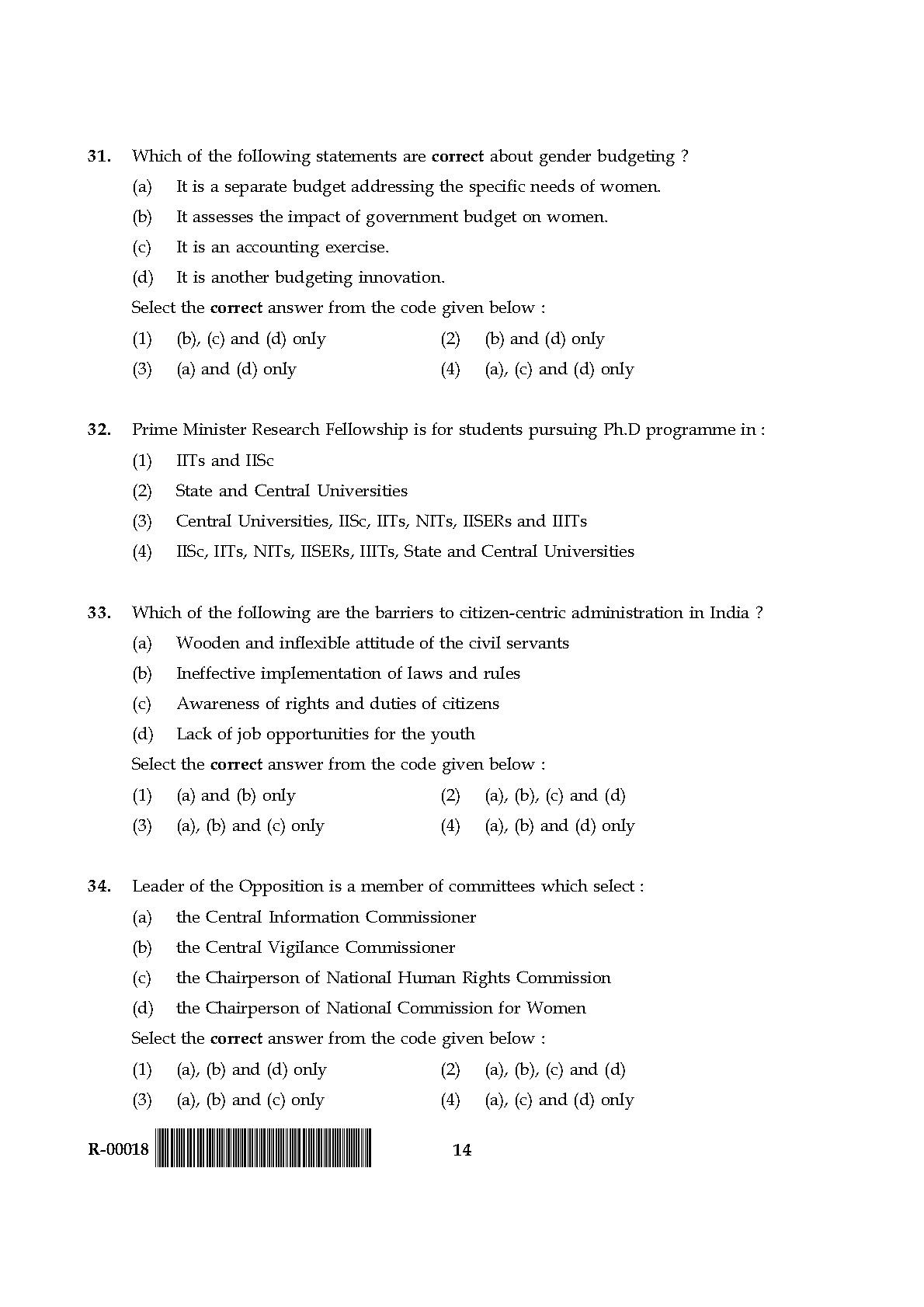 General Paper I Set R July 2018 in English 8