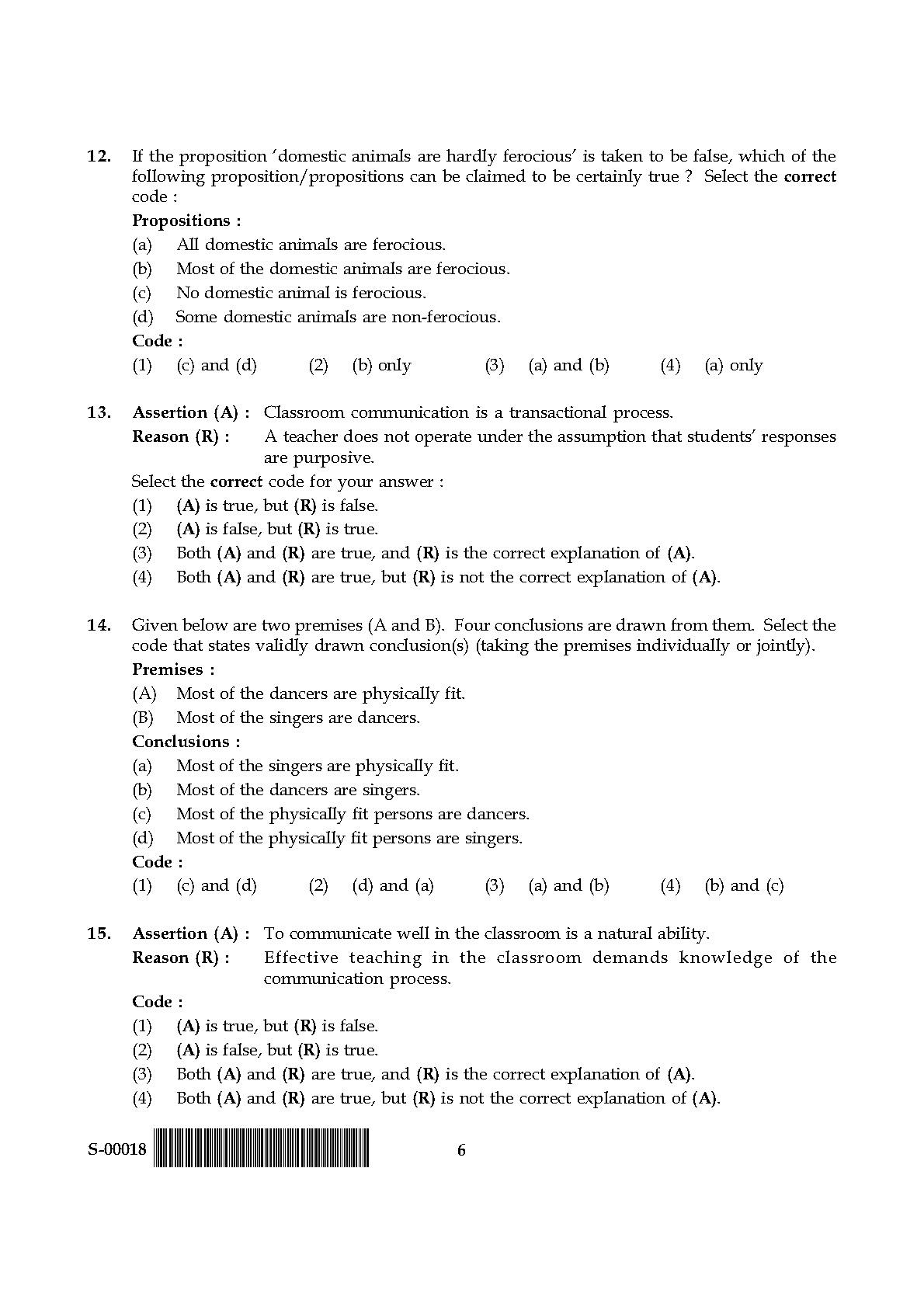 General Paper I Set S July 2018 in English 4