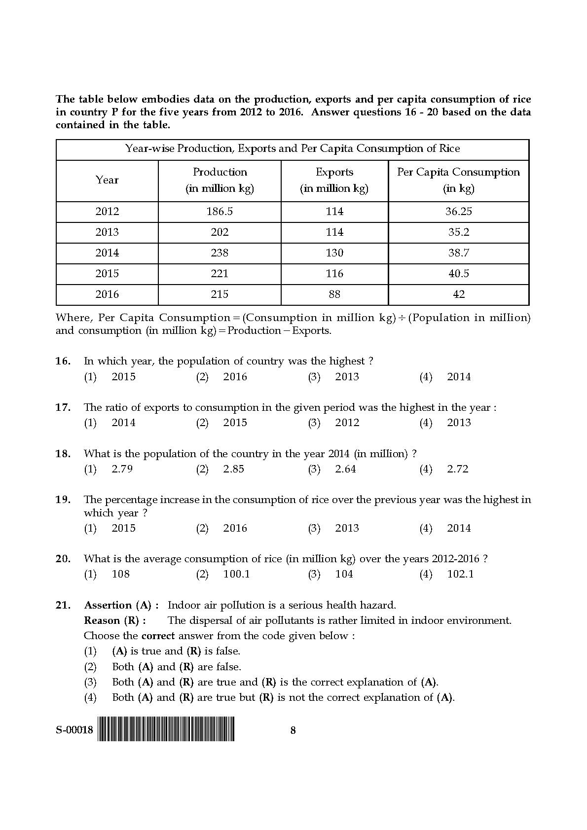 General Paper I Set S July 2018 in English 5