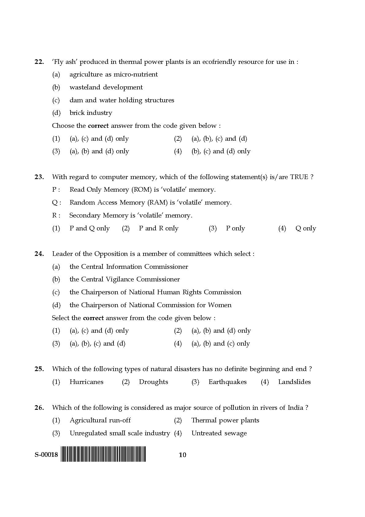 General Paper I Set S July 2018 in English 6