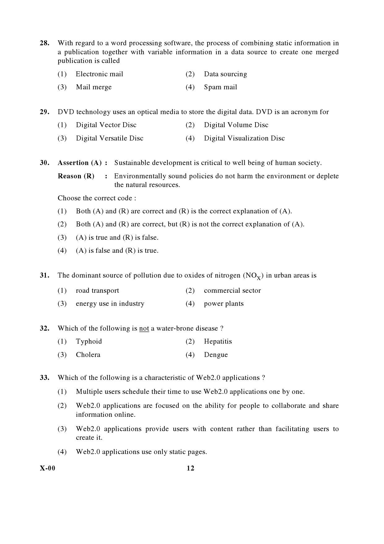 General Paper I Set X January 2017 in English 7