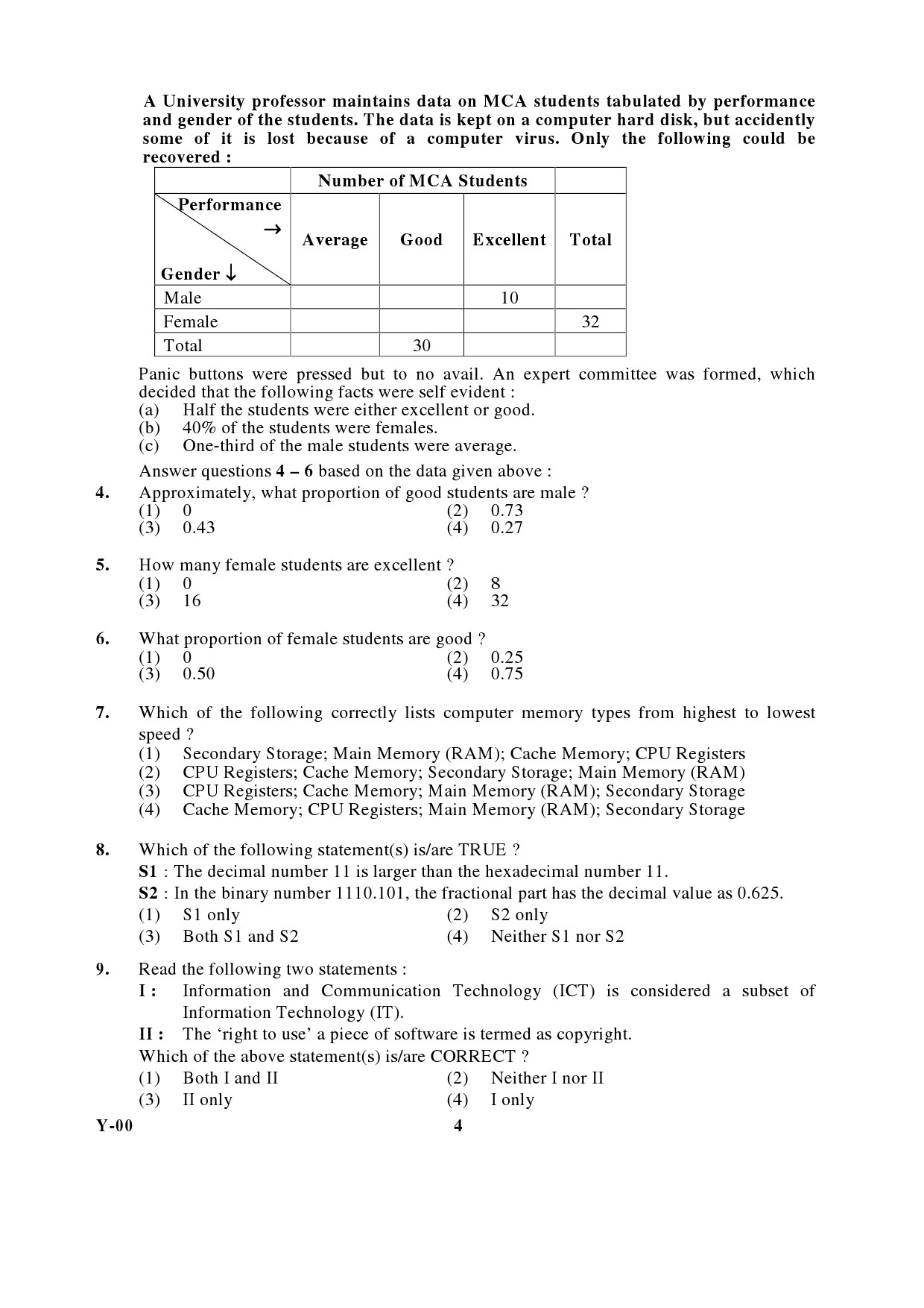 General Paper I Set Y January 2017 in English 3