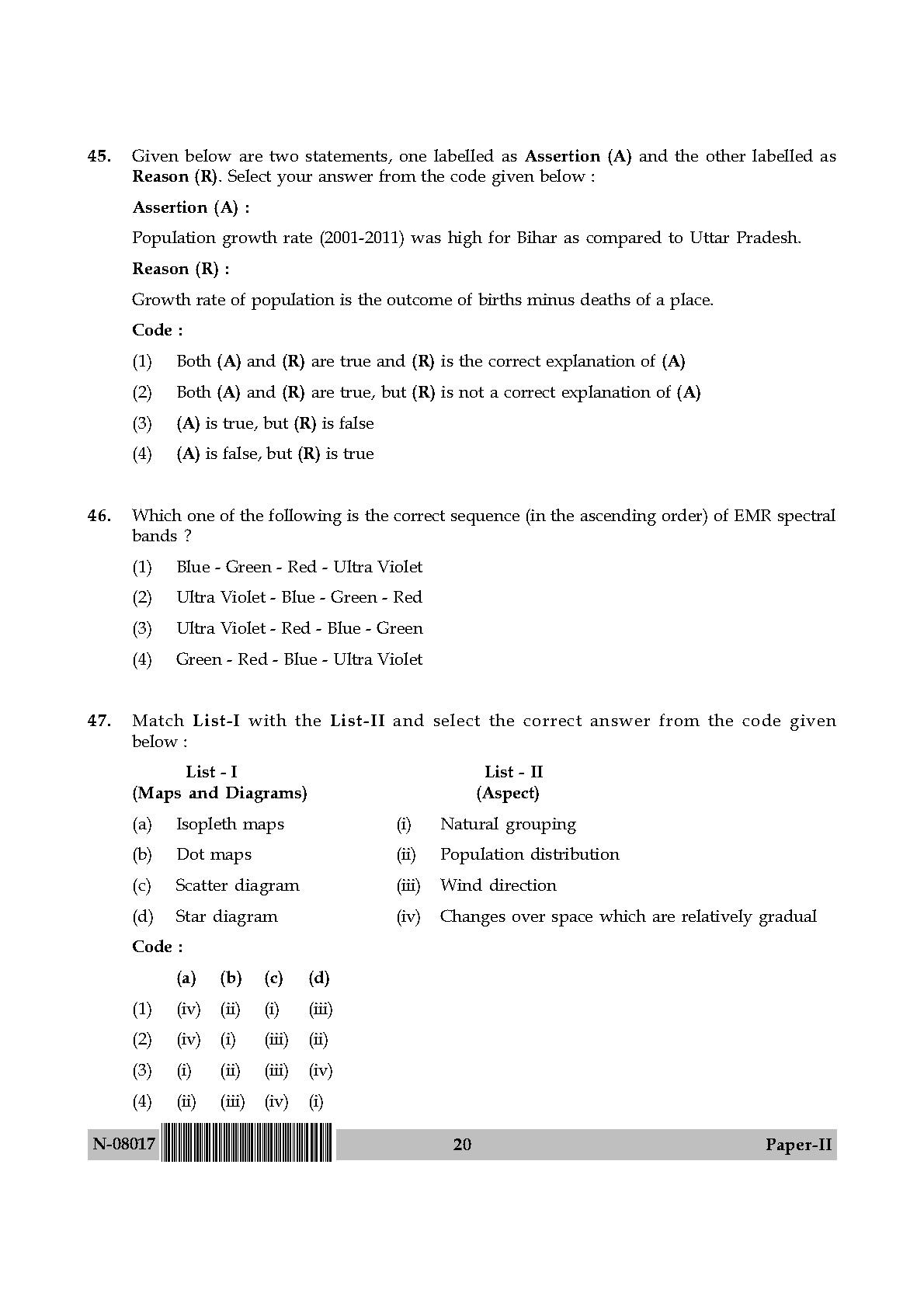 Geography Paper II November 2017 in English 11