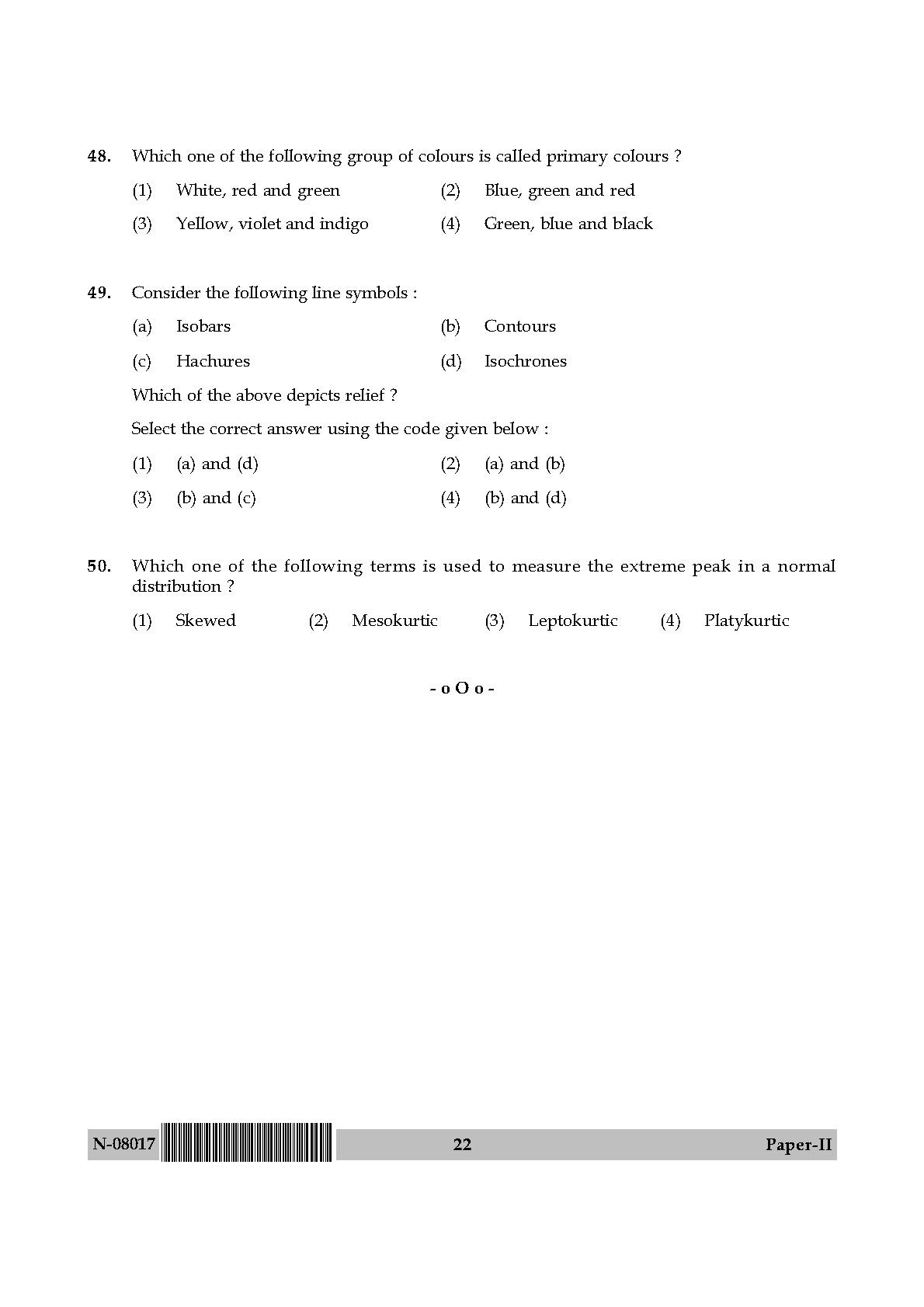 Geography Paper II November 2017 in English 12