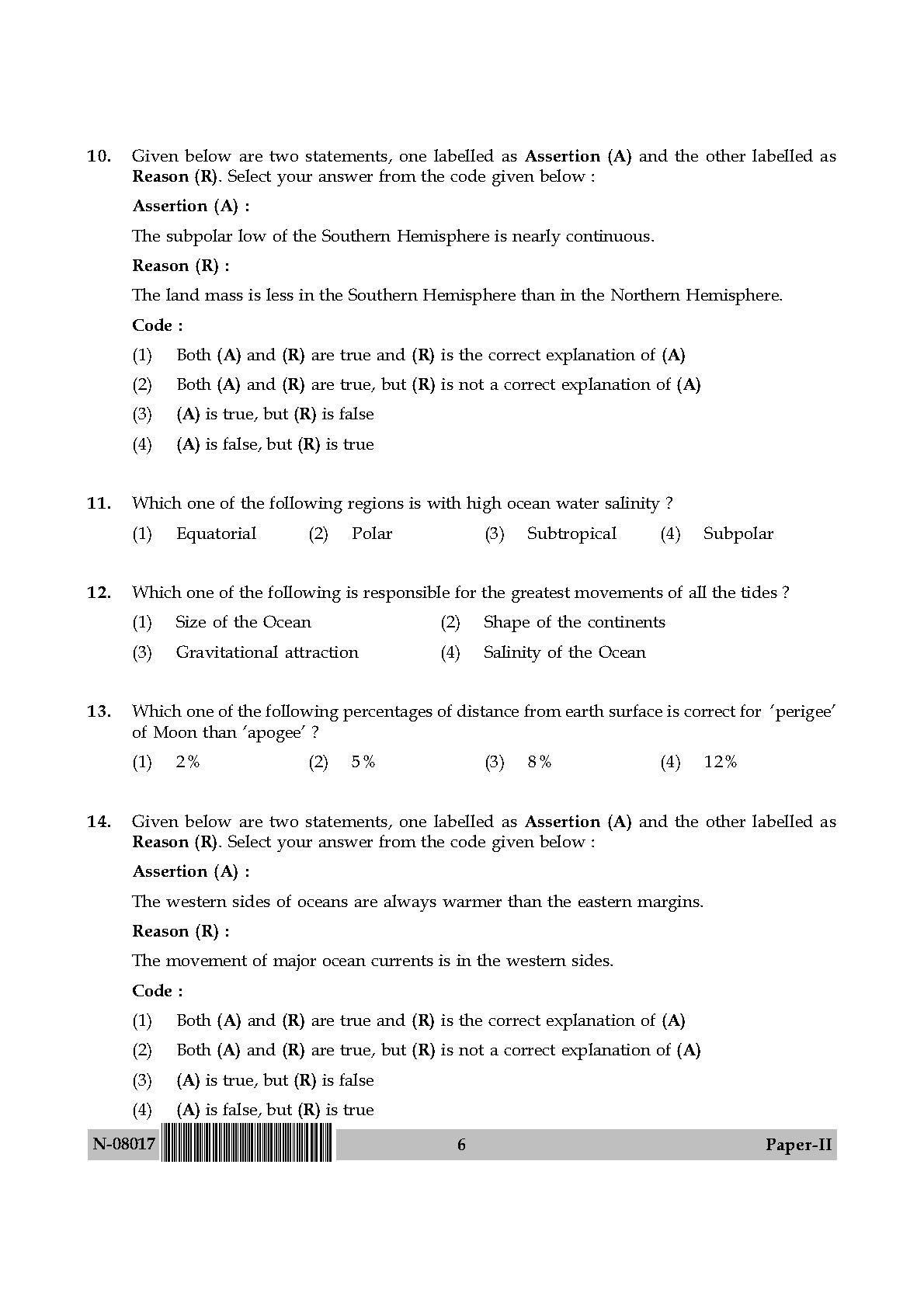 Geography Paper II November 2017 in English 4