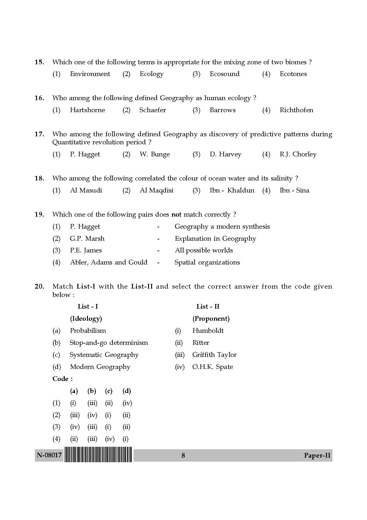 Geography Paper II November 2017 in English 5