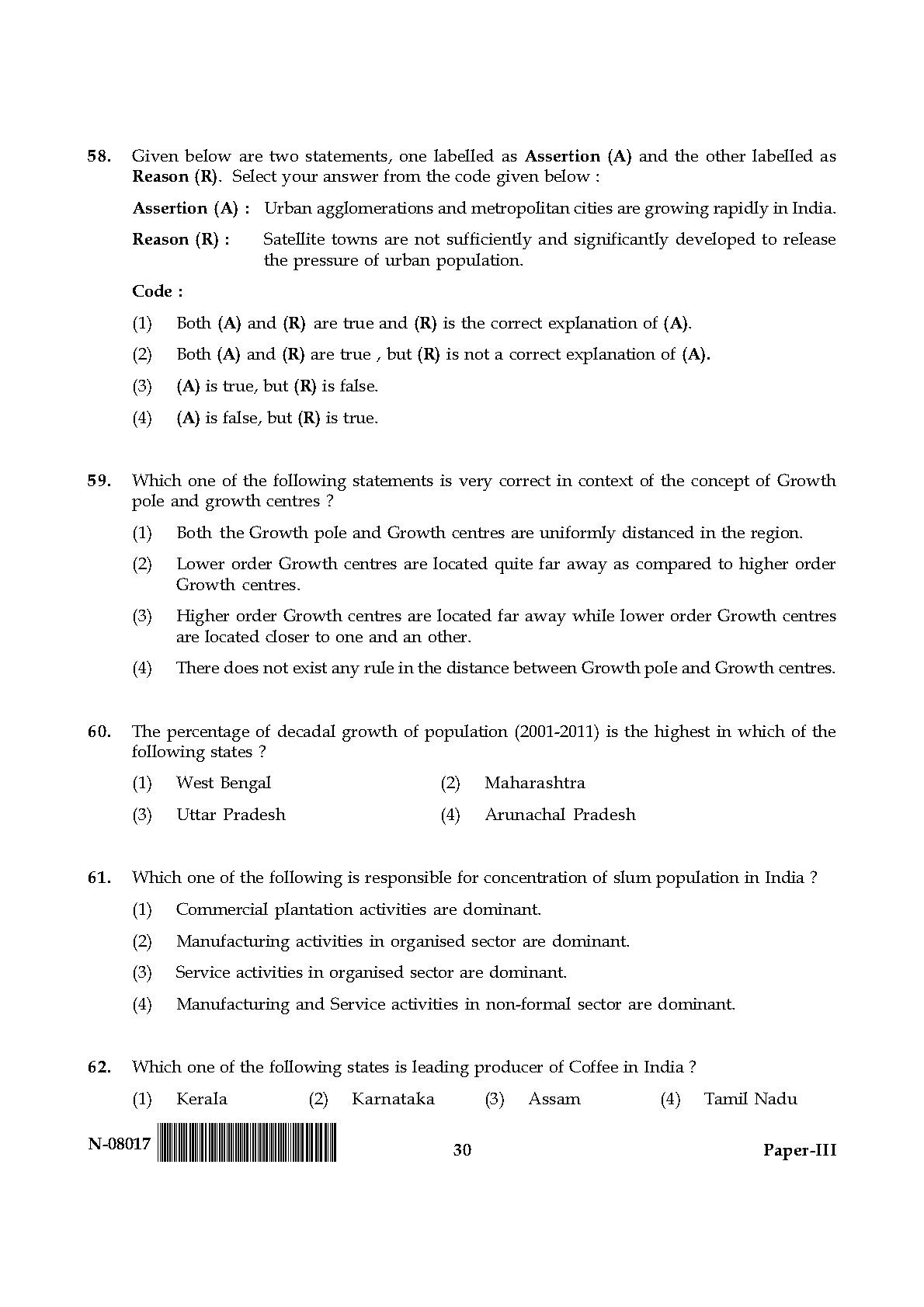 Geography Paper III November 2017 in English 16