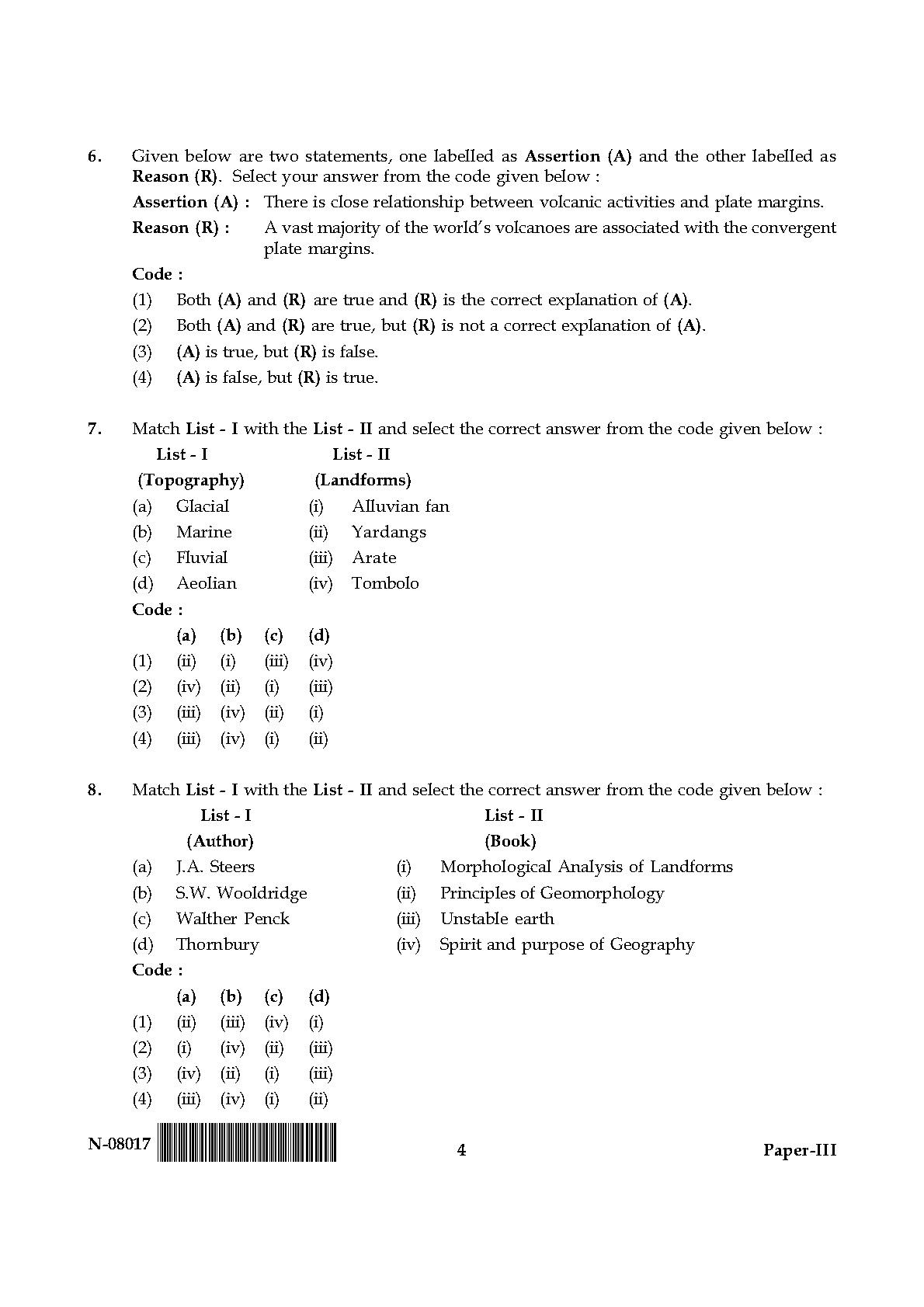 Geography Paper III November 2017 in English 3