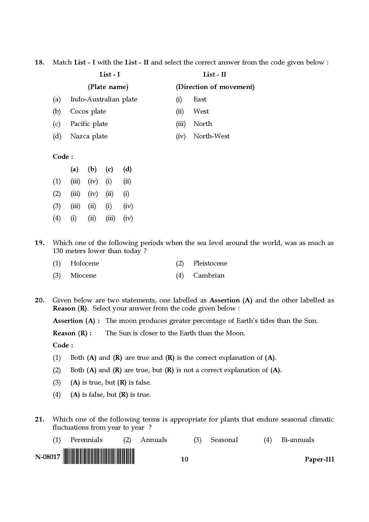 Geography Paper III November 2017 in English 6