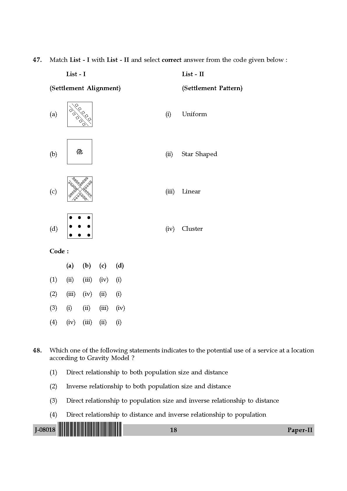 Geography Question Paper II July 2018 in English 10